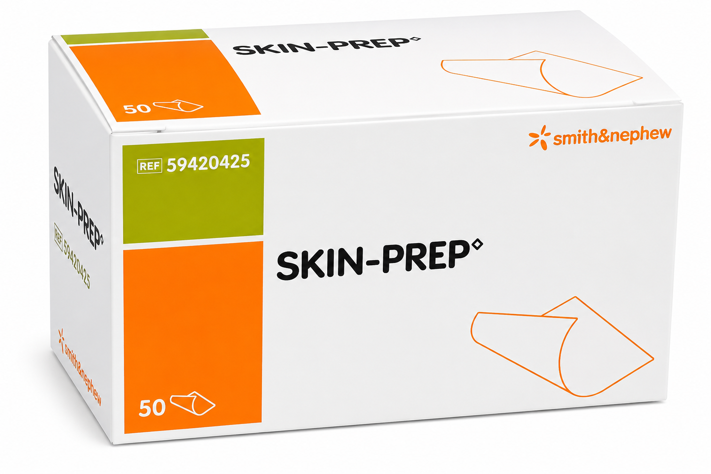 Skin-Prep Protective Wipes Box of 50 | Skin Barrier Wipes for Dressings