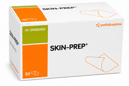 Skin-Prep Protective Wipes Box of 50 | Skin Barrier Wipes for Dressings