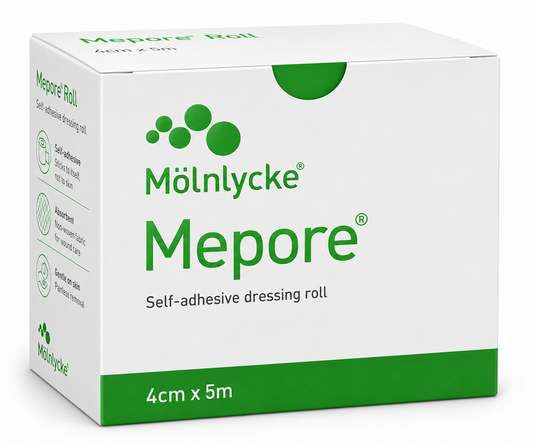Mepore Roll 4cm x 5m Box of 1 | Self Adhesive Dressing Retention Roll