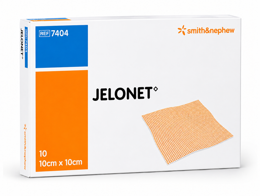 Jelonet 10x10cm Box of 10 | Sterile Paraffin Gauze Wound Dressings