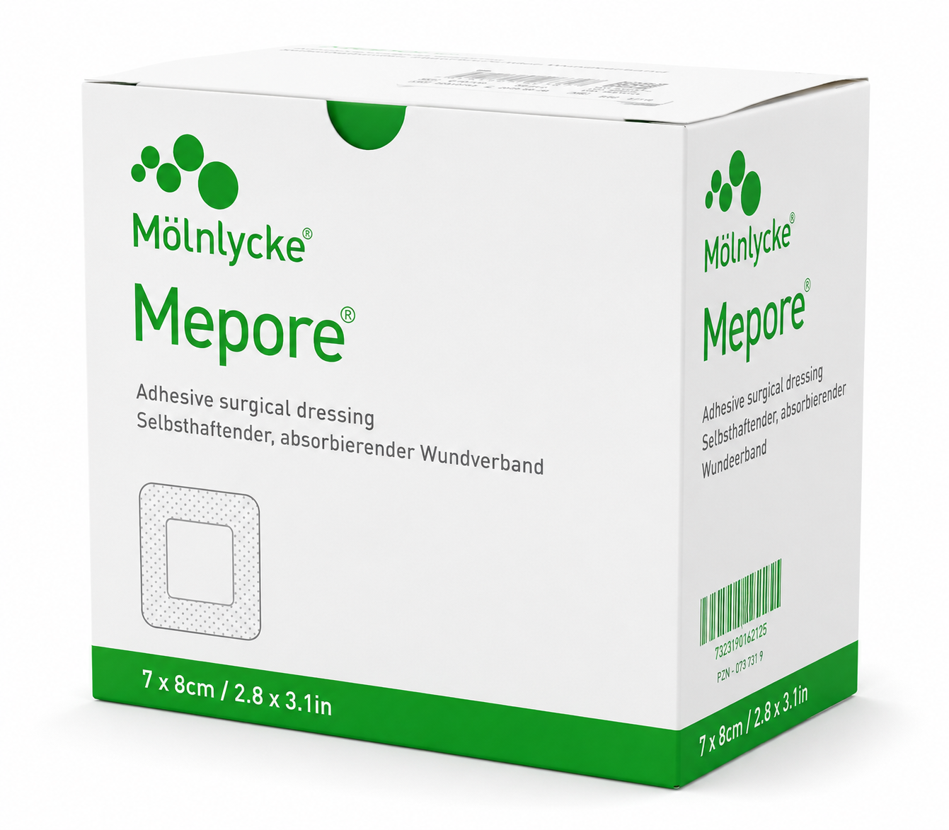 Mepore 7x8cm Box of 55 | Sterile Self Adhesive Wound Dressings