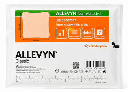 Allevyn Non Adhesive 10x10cm Box of 10 | Foam Wound Dressings Sterile