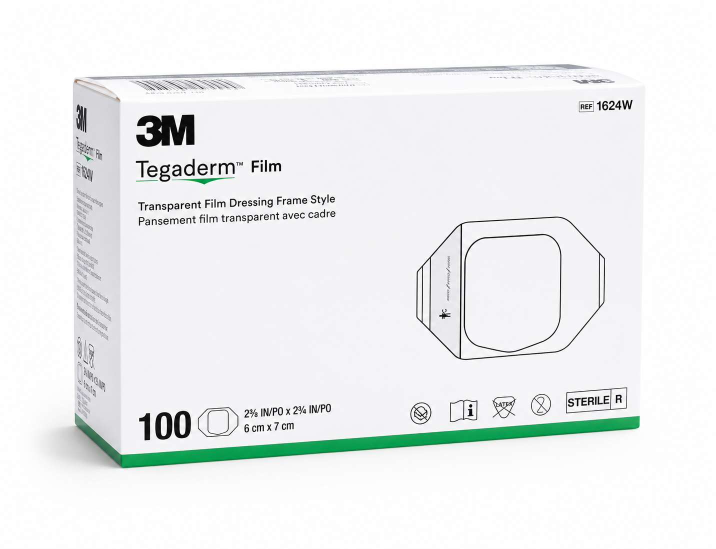 3M Tegaderm Film Dressing 6x7cm Box of 100 | Transparent Dressings