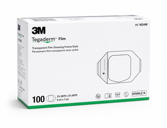 3M Tegaderm Film Dressing 6x7cm Box of 100 | Transparent Dressings