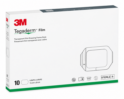 3M Tegaderm Film Dressing 15x20cm Box of 10 | Transparent Dressings