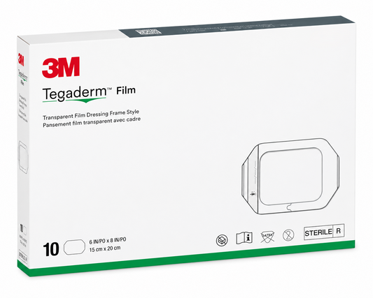 3M Tegaderm Film Dressing 15x20cm Box of 10 | Transparent Dressings