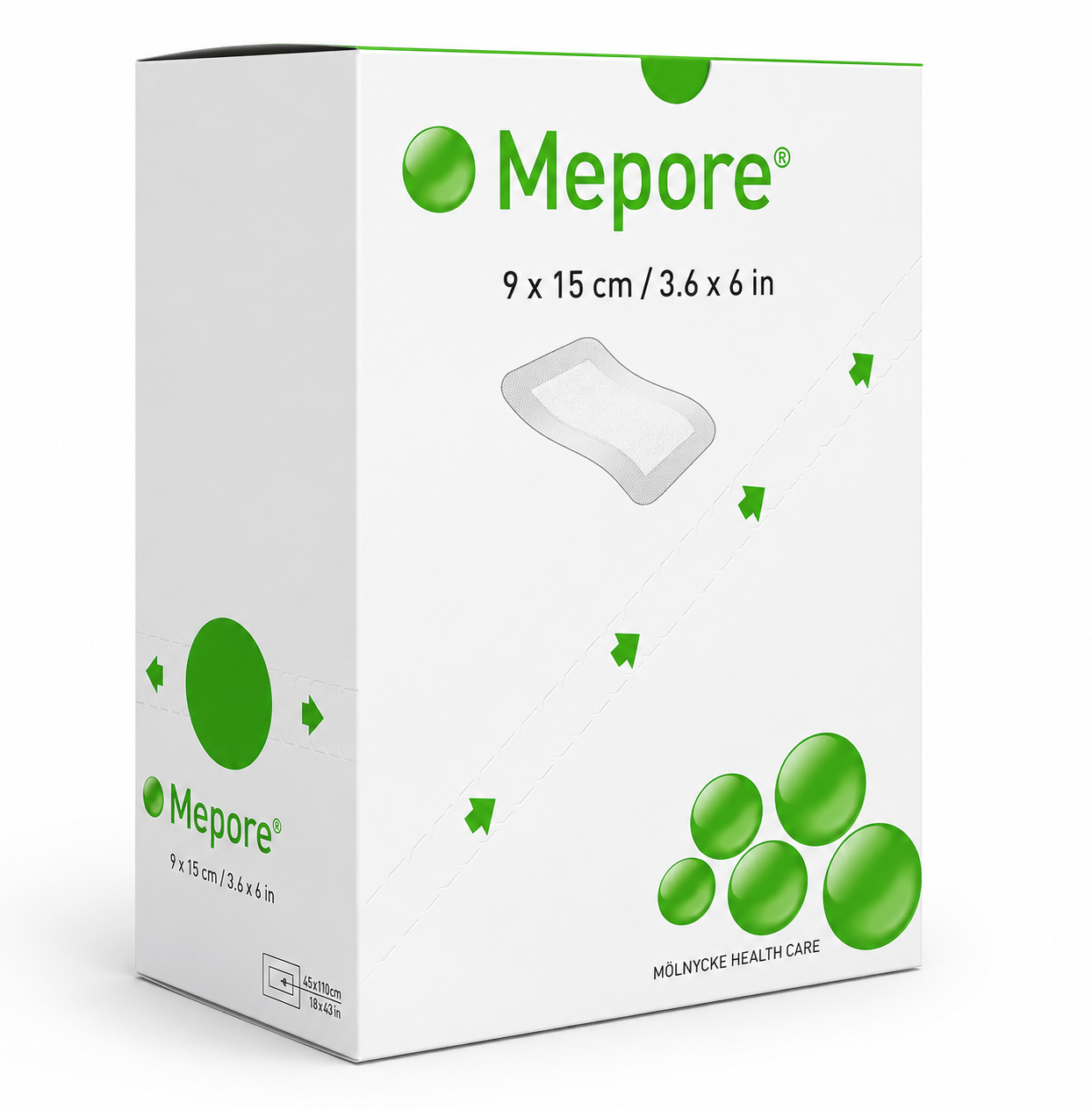 Mepore 9x15cm Box of 50 | Sterile Self Adhesive Wound Dressings