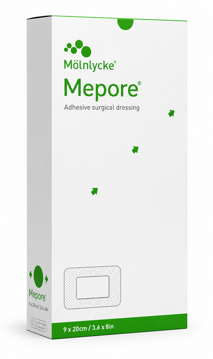 Mepore 9x20cm Box of 30 | Sterile Self Adhesive Wound Dressings