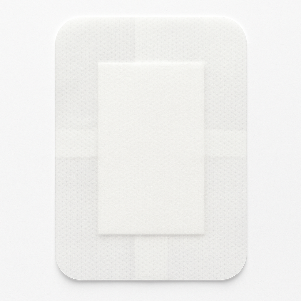 MediSale Adhesive Sterile Wound Dressings **Box of 25**- Suitable for cuts and grazes, Diabetic Leg ulcers, venous Leg ulcers, Small Pressure sores First Aid Plaster. (10cm x 6cm)