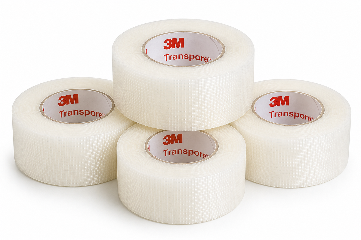 Transpore Tape 2.5cm Pack of 4 | Transparent Medical Surgical Tape