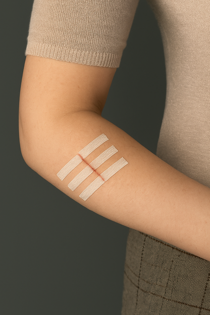 Butterfly Stitches Strip | 6mm x 38mm (5 Packs of 6) 30 Strips | Skin Closure Strips| Sterile and Hypoallergenic (R1542)