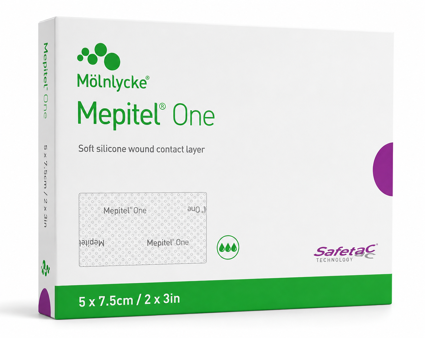 Mepitel One 5x7.5cm Box of 10 | Silicone Wound Contact Dressings