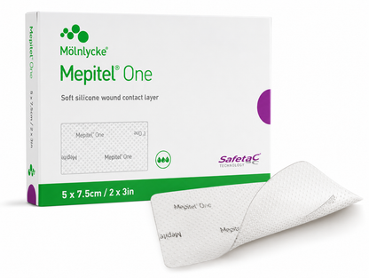 Mepitel One 5x7.5cm Box of 10 | Silicone Wound Contact Dressings