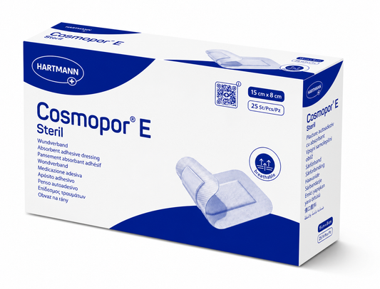 Cosmopor E 15x8cm Box of 25 | Sterile Adhesive Wound Dressings