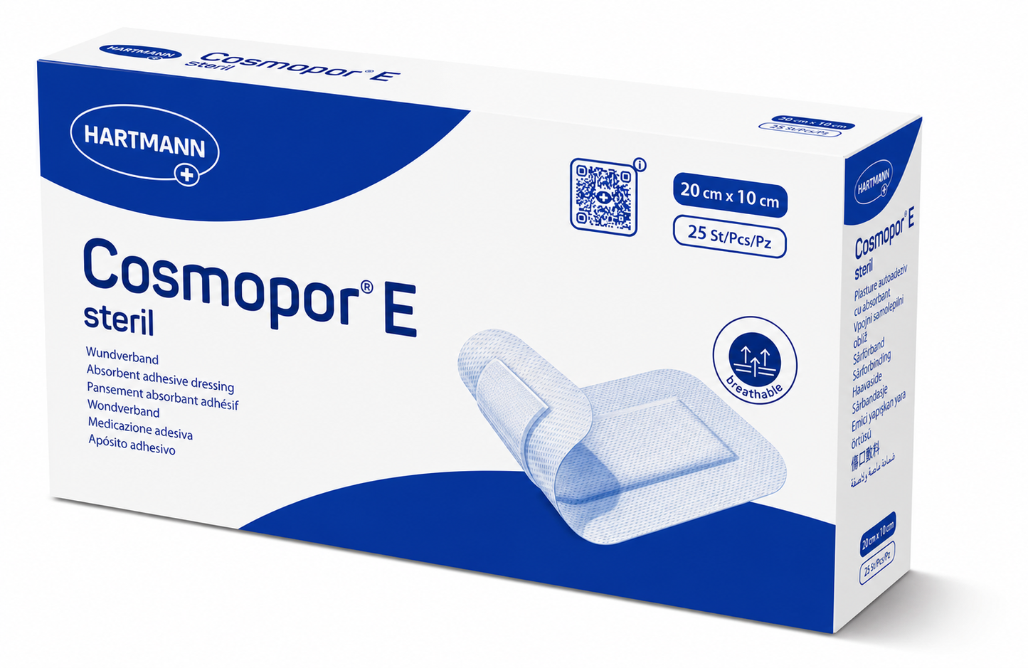 Cosmopor E 20x10cm Box of 25 | Sterile Adhesive Wound Dressings