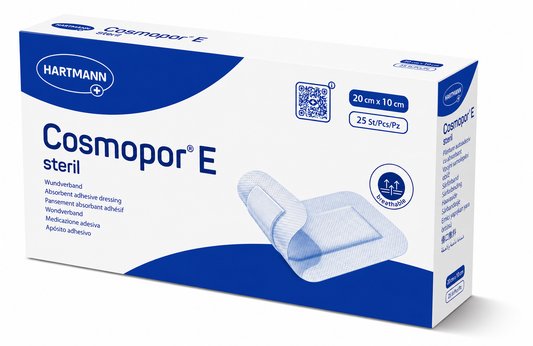 Cosmopor E 20x10cm Box of 25 | Sterile Adhesive Wound Dressings