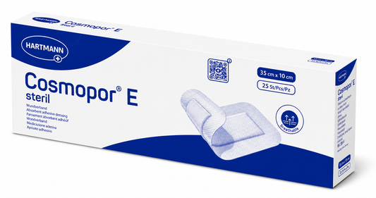 Cosmopor E 35x10cm Box of 25 | Sterile Adhesive Wound Dressings