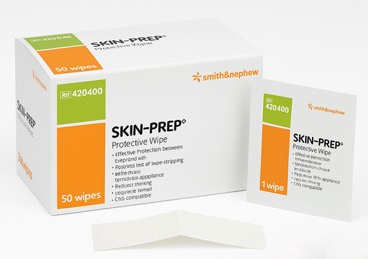 Skin-Prep Protective Wipes Box of 50 | Skin Barrier Wipes for Dressings