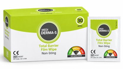 Medi Derma-S Total Barrier Film Wipes Box of 30 | Skin Protection Wipes