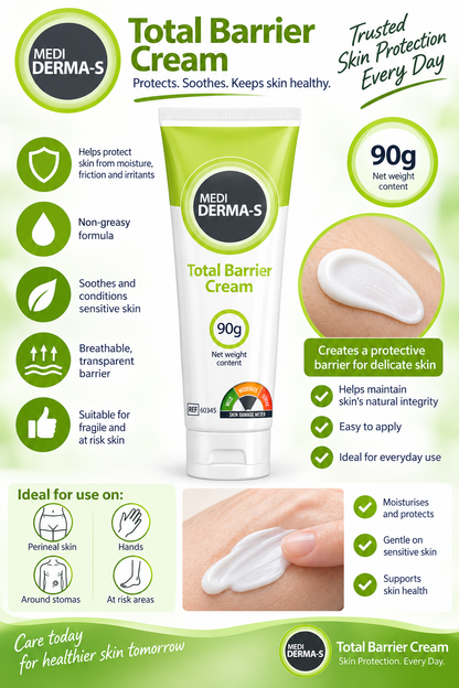 Medi Derma-S Total Barrier Cream 90g Tube | Moisture Skin Protection Cream