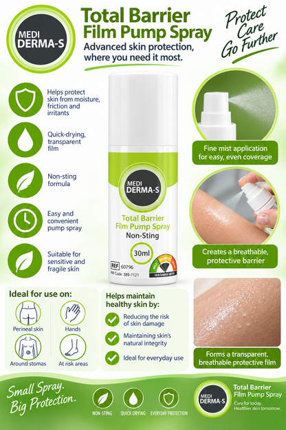 Medi Derma-S Total Barrier Film Spray 30ml | Skin Protection Barrier Spray