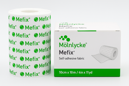 Mefix 10cm x 10m | Self Adhesive Fabric Fixation Tape Dressing Retention