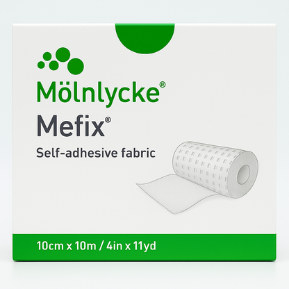 Mefix 10cm x 10m | Self Adhesive Fabric Fixation Tape Dressing Retention