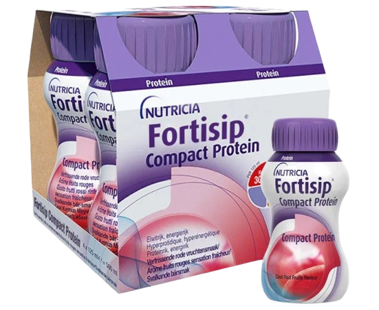 Fortisip Compact Protein Cool Red Fruits 125ml Pack of 4 | Nutrition