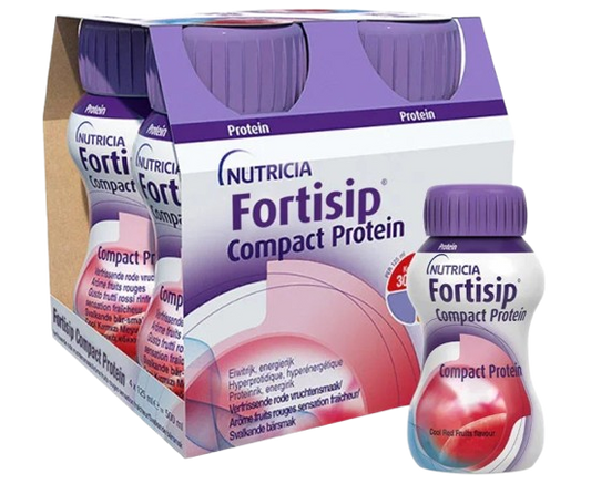 Fortisip Compact Protein Cool Red Fruits 125ml Pack of 4 | Nutrition