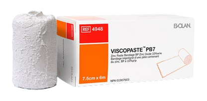 Viscopaste PB7 Zinc Paste Bandage – 7.5cm x 6m