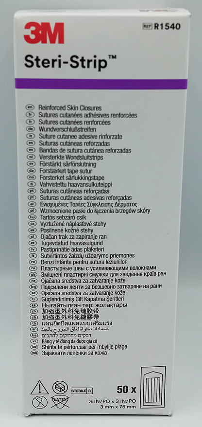 Steri Strip R1540 3mm x 75mm Box of 50