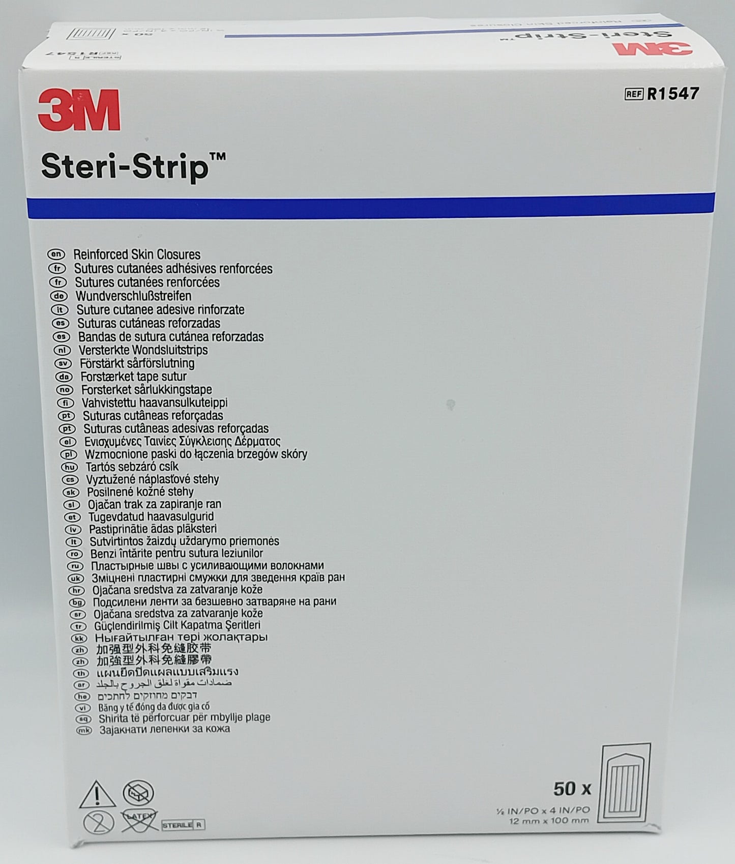Steri Strip R1547 12mm x 100mm Box of 50