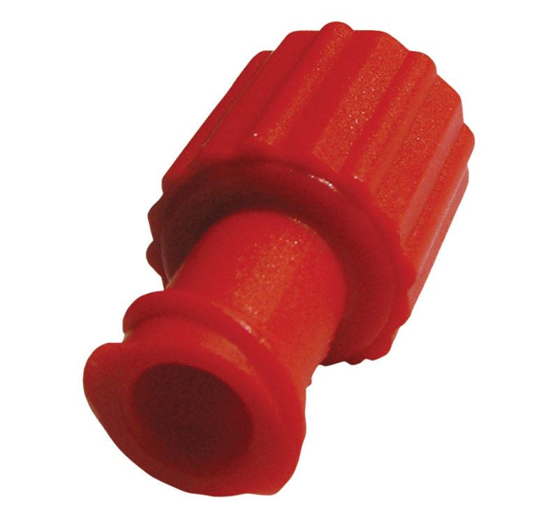 Luer Lock Caps Male/Female Red | Medical Syringe & IV Port Caps