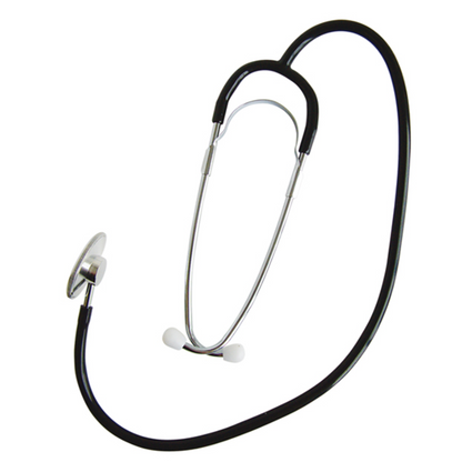 Universal Single Head Stethoscope Black | Medical Diagnostic Listening Aid