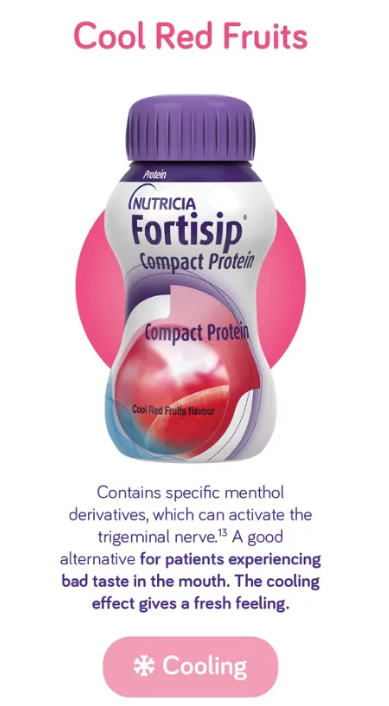 Fortisip Compact Protein Cool Red Fruits 125ml Pack of 4 | Nutrition