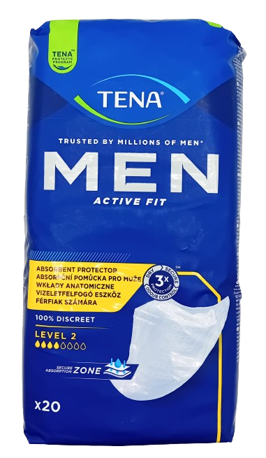 TENA Men Level 2 Pack of 20 - Single Pack or Case