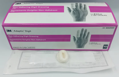 Adaptic Touch Sterile Digit Dressings - Pack of 10 | Silicone Non-Adherent Wound