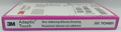 Adaptic Touch Silicone Non-Adhesive Dressings 7.6cm x 5cm - Pack of 10