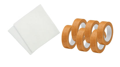 Micropore Tan Tape 1.25cm x6 + Sterile Non Woven Swabs 7.5cm x10