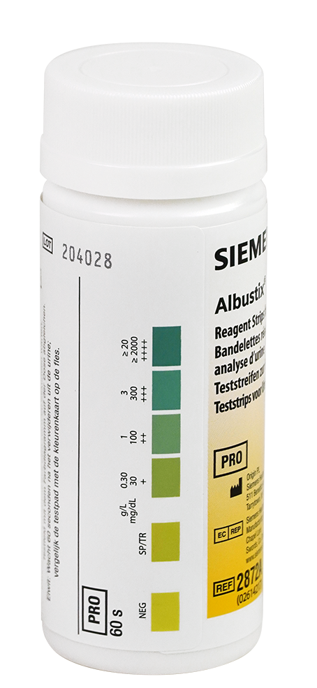 Albustix Reagent Strips for Urinalysis – Box of 50 Strips