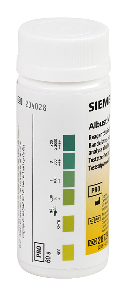 Albustix Reagent Strips for Urinalysis – Box of 50 Strips