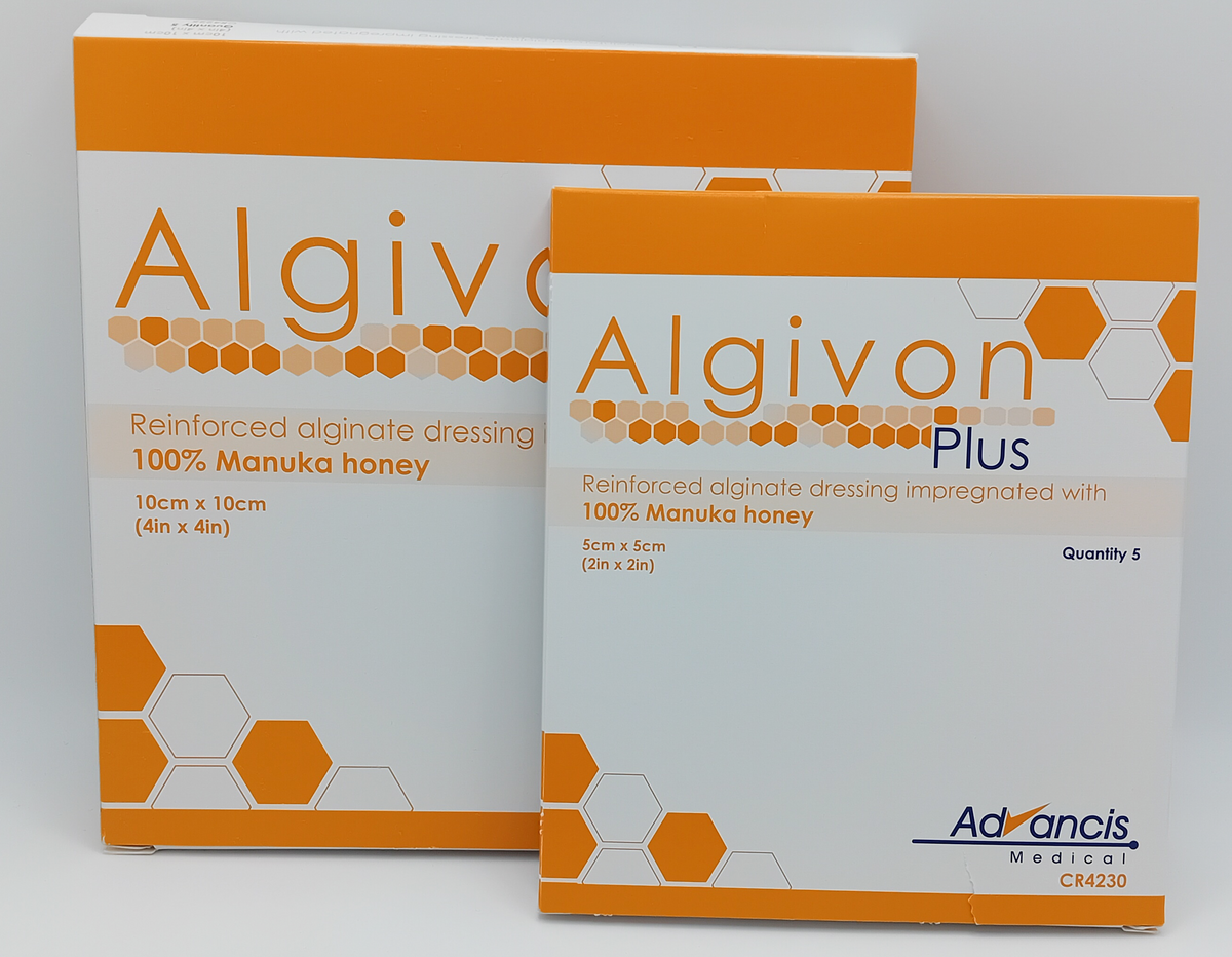 Algivon Plus Reinforced Alginate Dressing Impregnated with 100% Manuka ...