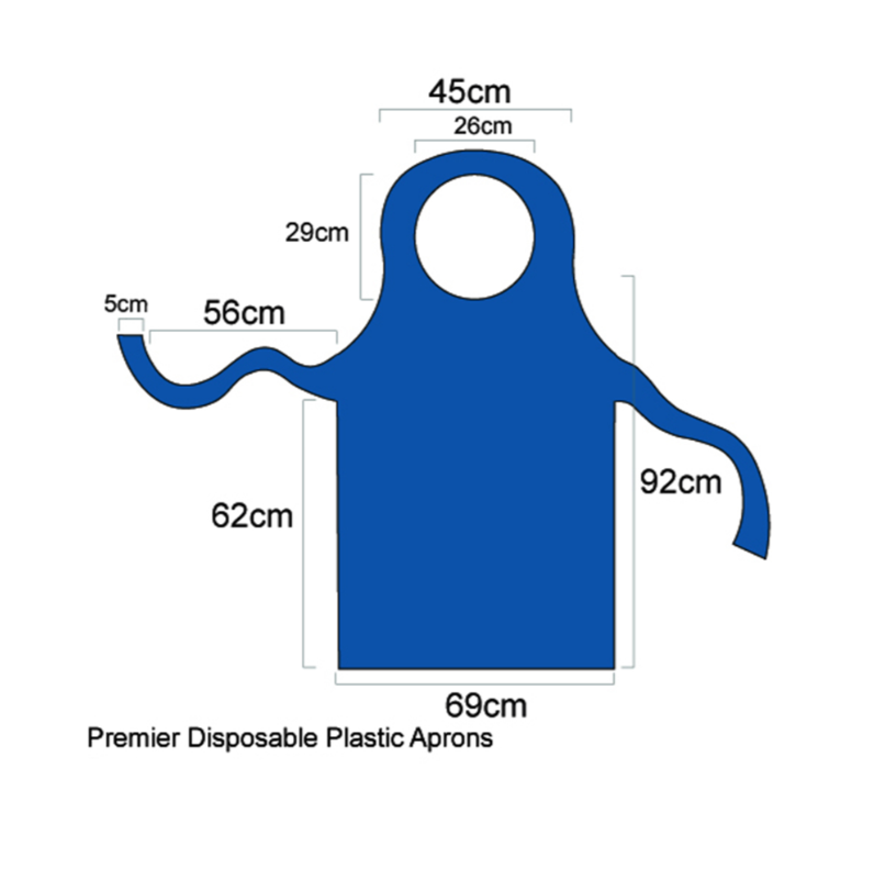 Apron Ropol Disposable Apron Roll - Blue - 200 Aprons – MediSale