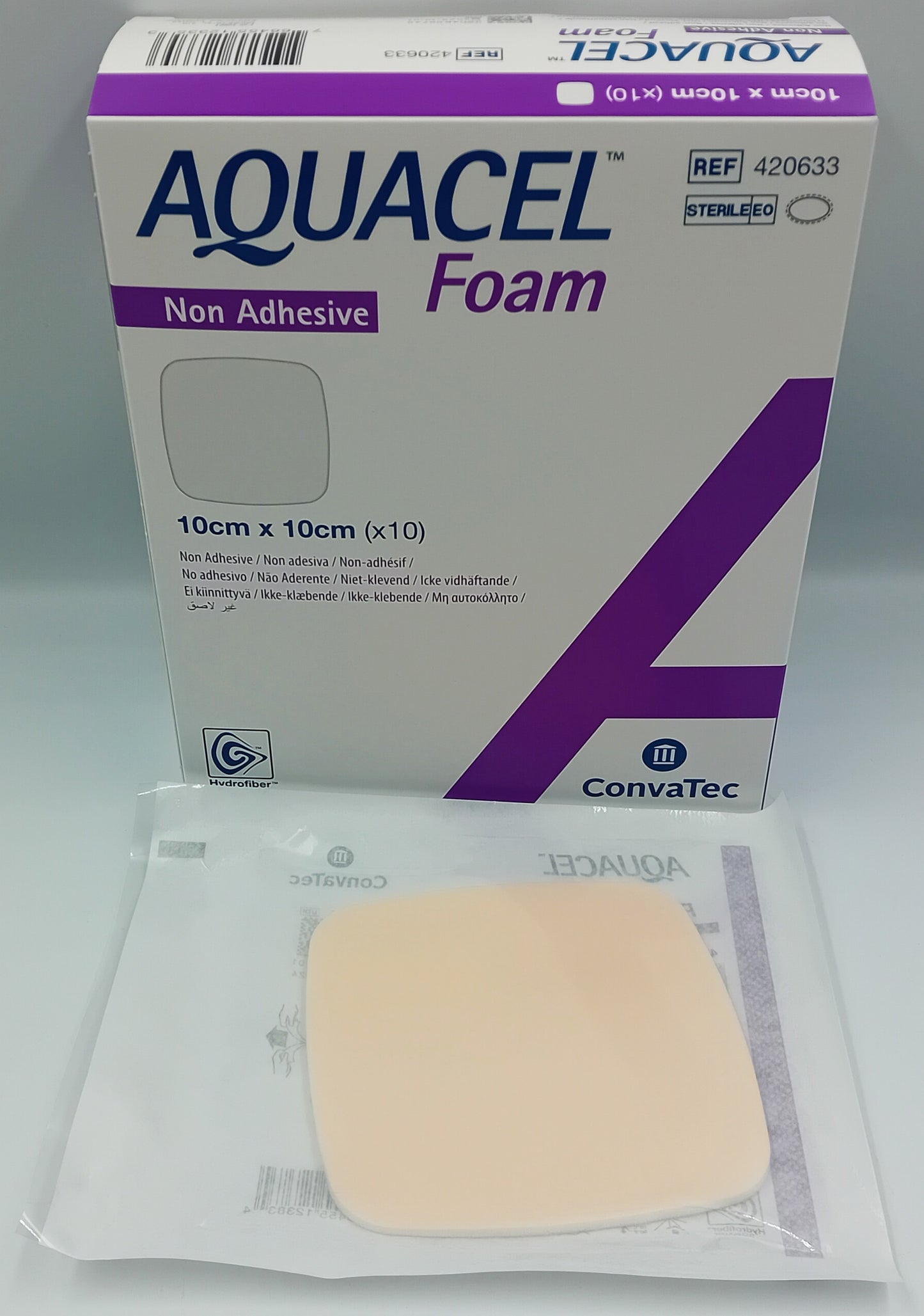 Aquacel Foam Non-Adhesive Dressings 10cm x 10cm - Box of 10 | Sterile Wound Care