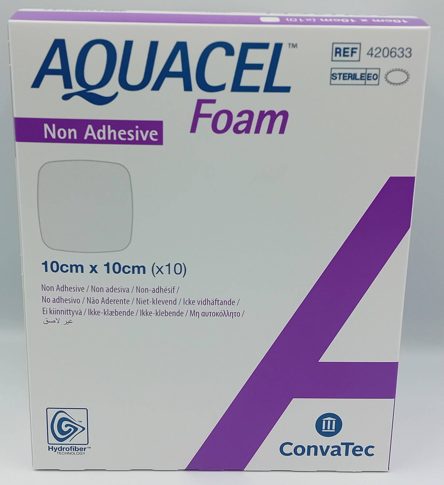 Aquacel Foam Non-Adhesive Dressings 10cm x 10cm - Box of 10 | Sterile Wound Care