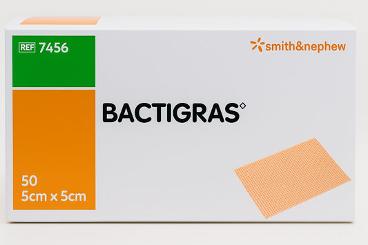 Bactigras 5x5cm Box of 50 | Sterile Paraffin Gauze Wound Dressings