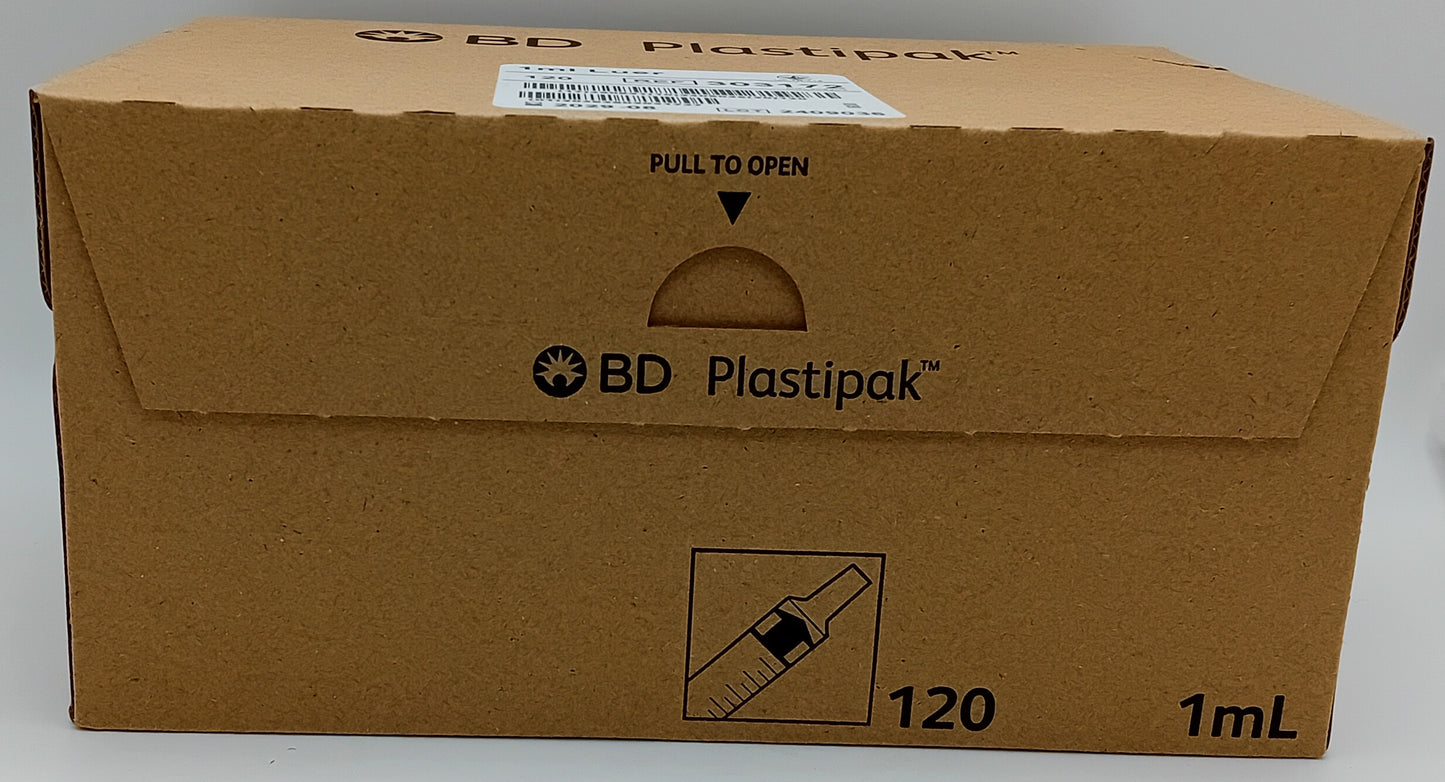BD Plastipak Syringes 1ml – Box of 120