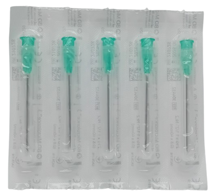 20-Pack – BD 2ml Syringes with 23G Blue & 21G Green Microlances + Swabs (Sterile)