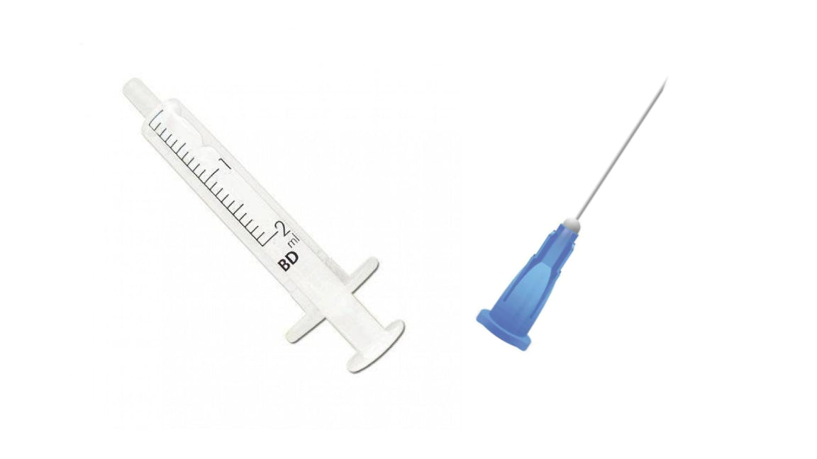 BD 2ml Syringe + Needles Colour/Size to Choose From
