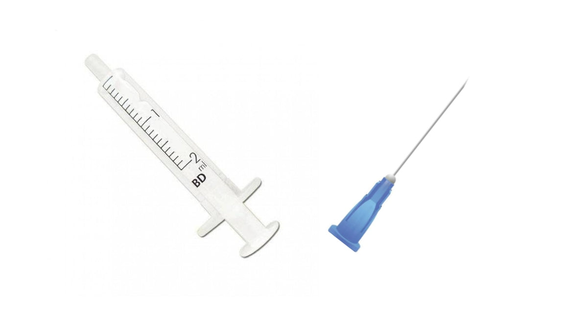 BD 2ml Syringe + Needles Colour/Size to Choose From